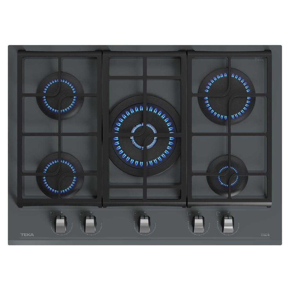 Teka GZC 75330 XBC ST E4 Ankastre Cam Ocak, Gri, 70 cm
