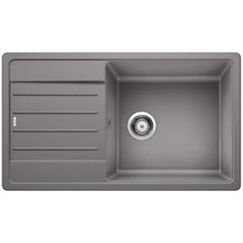 Blanco LEGRA XL 6 S Granit Evye, Alu Metallic, Tek Hazneli, Damlalıklı, 86x50 cm