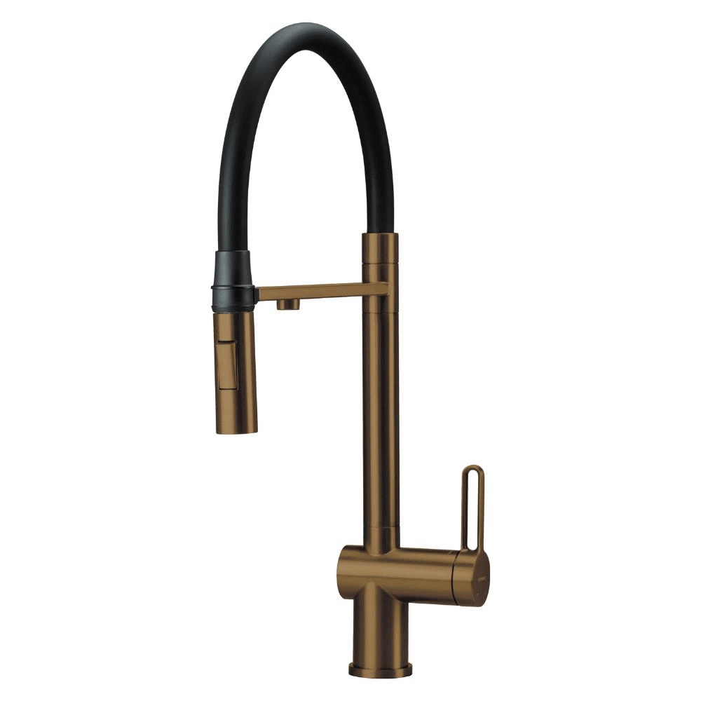 Deante MAGNETIC C75M Mutfak Bataryası, Arıtma Cihazına Bağlanabilir, Manyetik Başlık, Bronz Renk