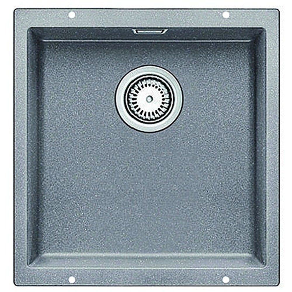 Blanco SUBLINE 400 U Granit Evye, Alu Metallic, Tek hazneli, Tezgah altı, 40x40 cm
