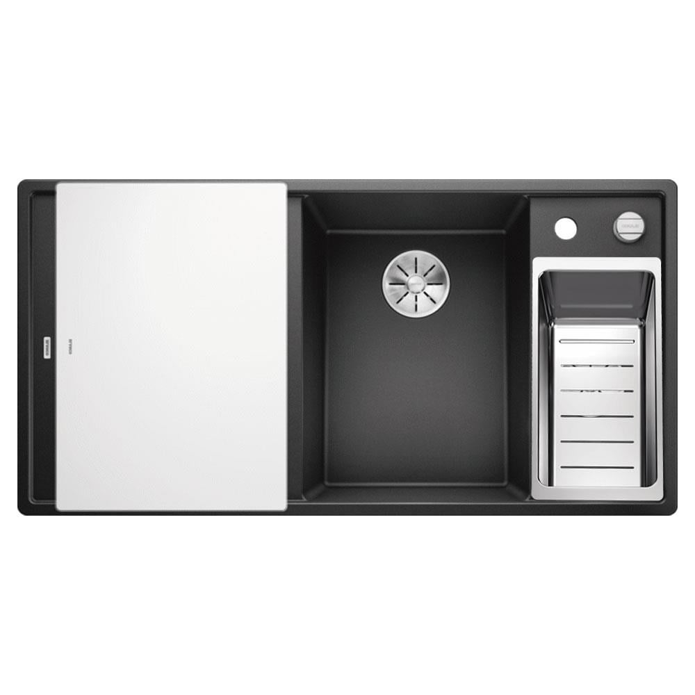 Blanco AXIA III 6 S Granit Evye, Antrasit, Sol, Cam kesme tahtalı, 100x51 cm