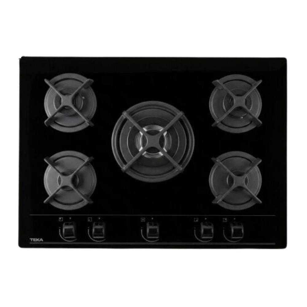 Teka HF LUX 70 5G AI AL TR CI Ankastre Cam Ocak, Siyah Renk, 70 cm