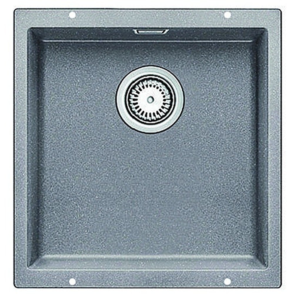Blanco SUBLINE 400 U Granit Evye, Alu Metallic, Tek hazneli, Tezgah altı, 40x40 cm