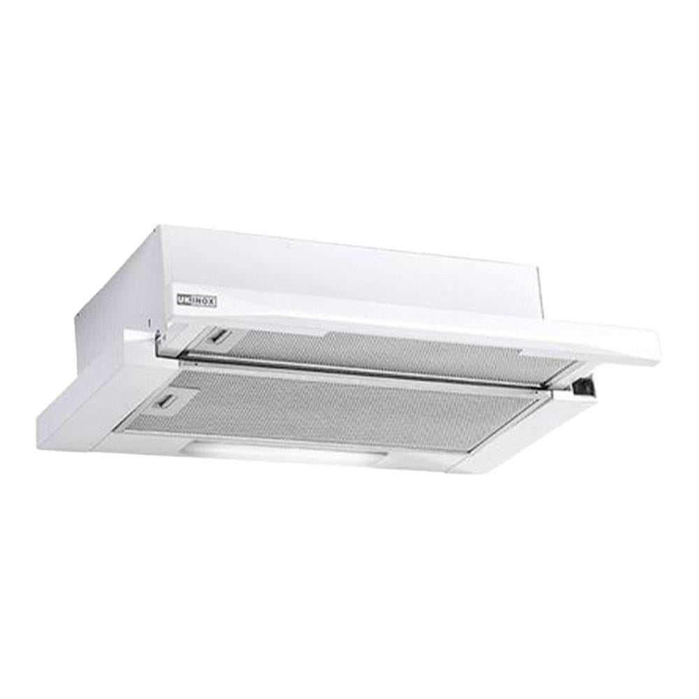 Ukinox TRAGER W 500 Sürgülü Aspiratör, Beyaz, 60cm, 500m3