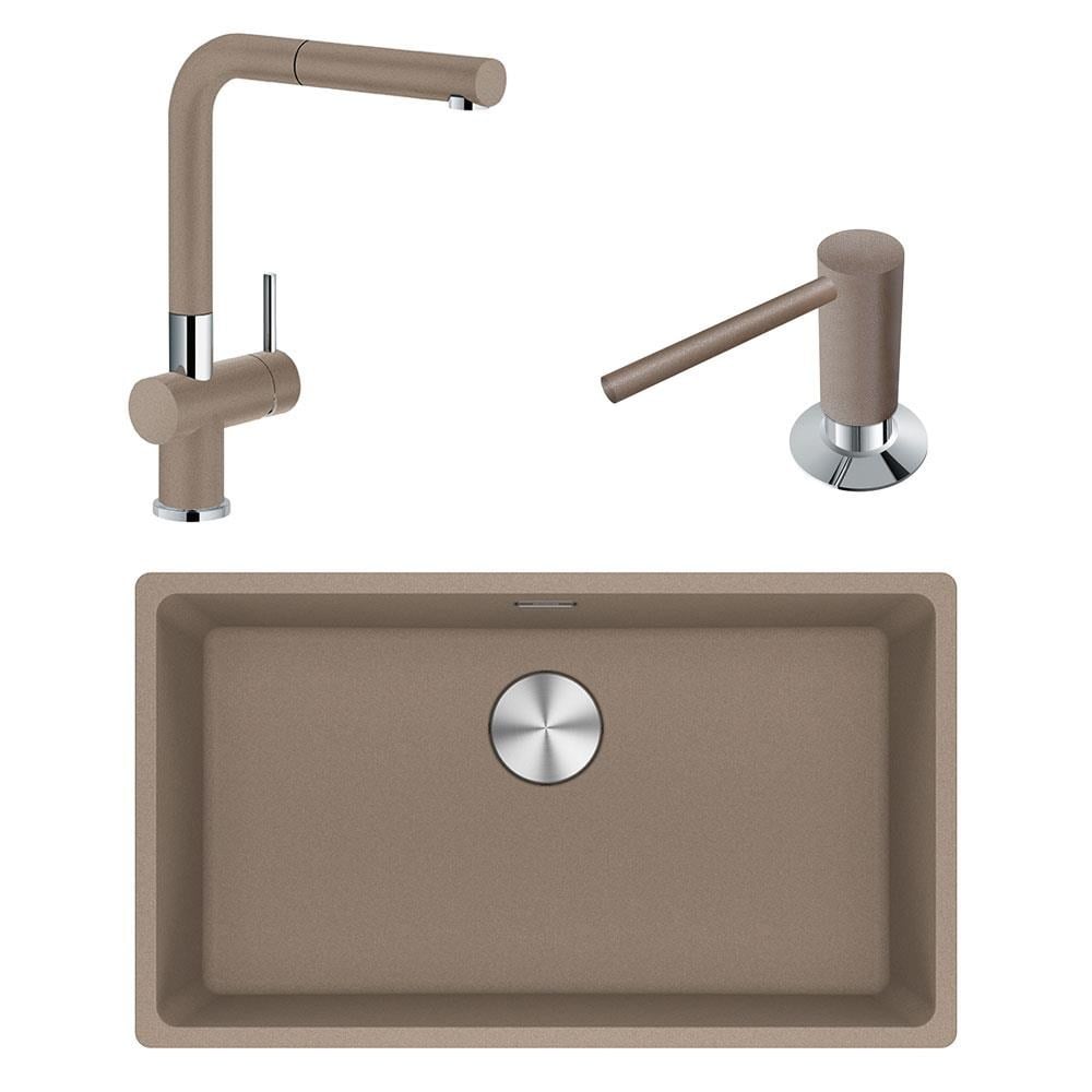 Franke MRG 110-72 Üçlü Set, Oyster renk, Evye - Armatür - Sabunluk