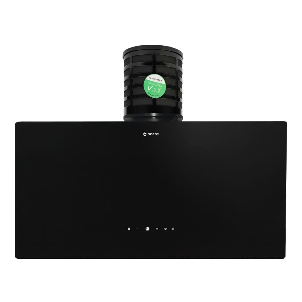 Narte H30090B Davlumbaz, PlasmaMade Hava Temizleme Filtreli, Siyah, 90cm