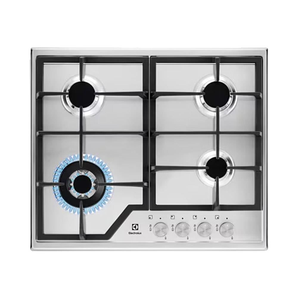 Electrolux EGS6436SX Ankastre Paslanmaz Çelik Gazlı Ocak, Inox, 60cm
