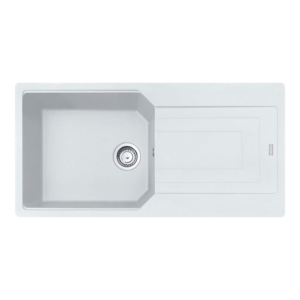 Franke Urban UBG 611-100 Granit Evye, Bianco Renk, Tezgah Üstü, Çift Yönlü Damlalık, 100x50 cm