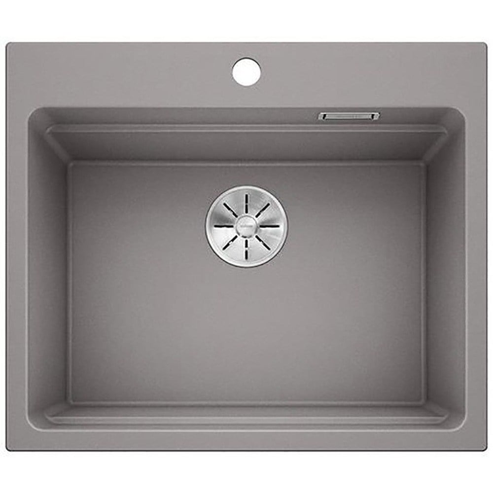 Blanco ETAGON 6 Granit Evye, Alu Metallic, Tezgah üstü, 60x51 cm, Aksesuar hediyeli