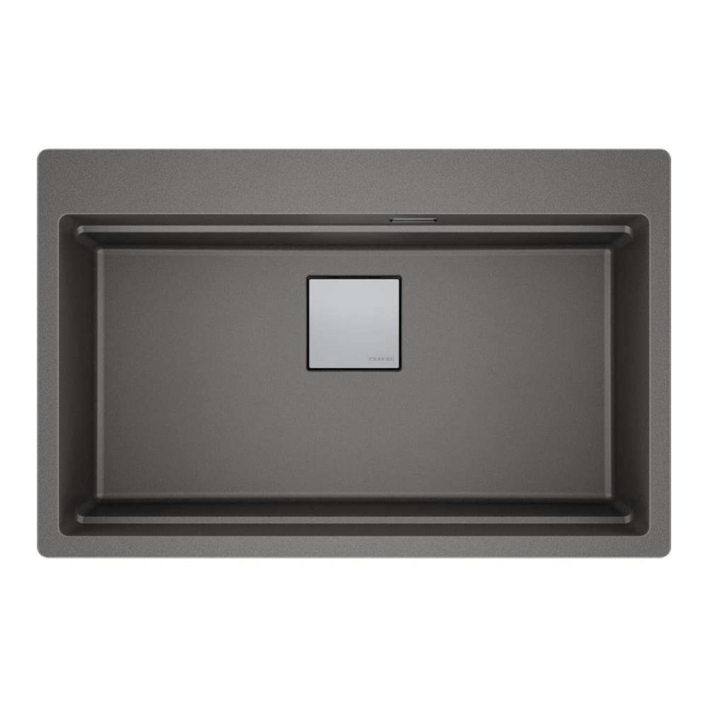 Franke KNG PRO 610-73 Granit Evye, Stone Grey Renk, Tezgah Üstü, Aksesuar Hediyeli, 79x51 cm