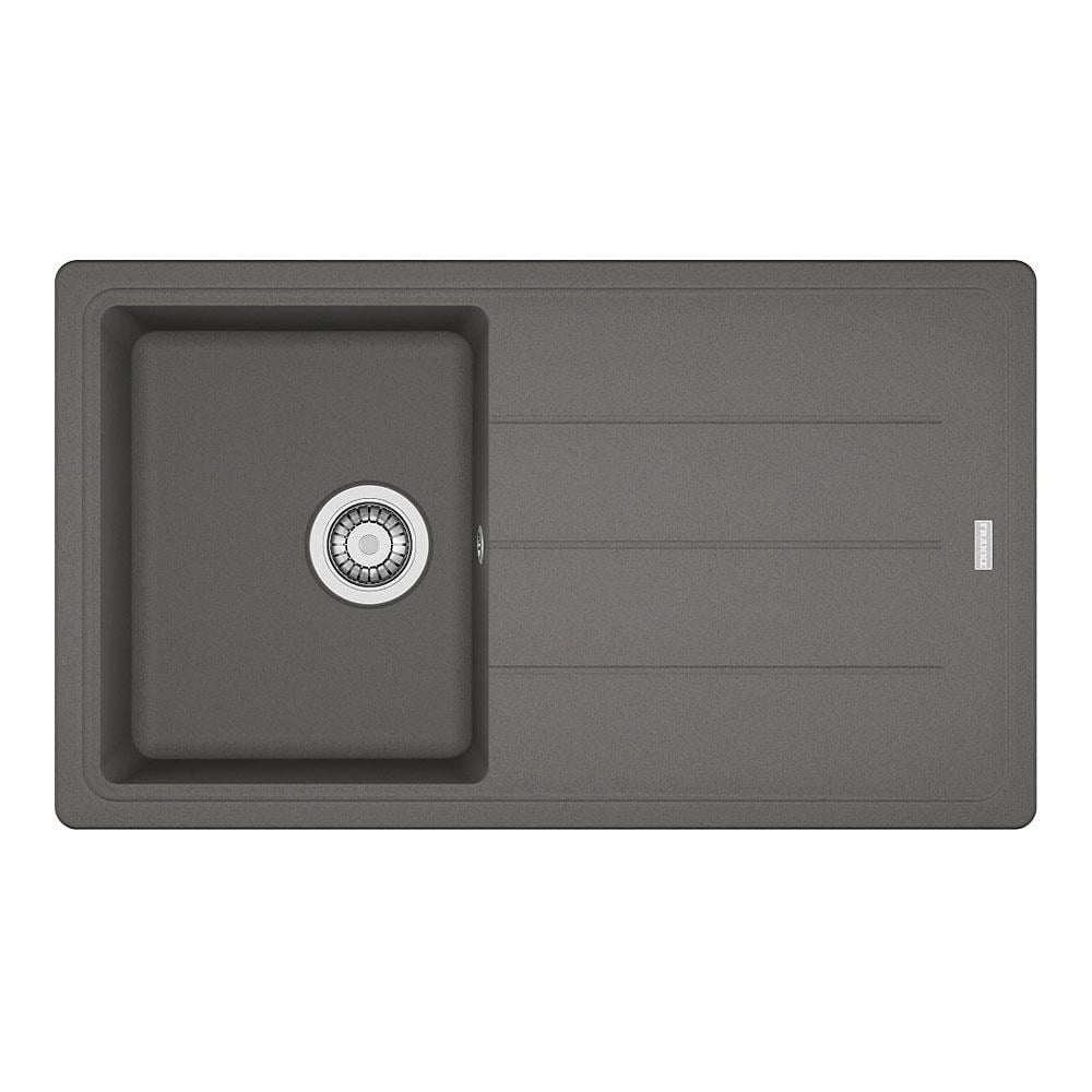 Franke BFG 611-86 Granit Evye, Stone Grey Renk, Tezgah Üstü, Çift Yönlü Damlalık, 86x50cm
