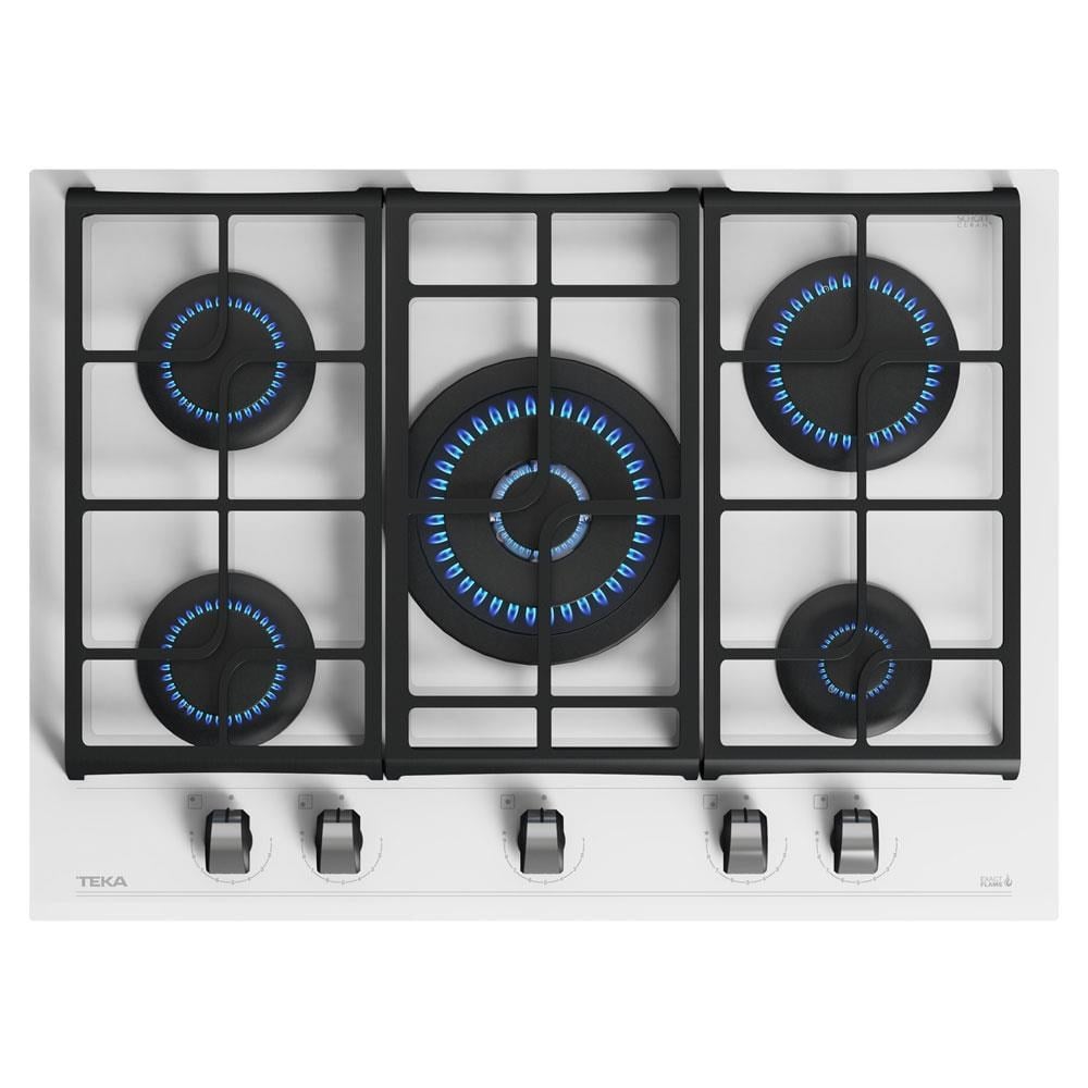 Teka GZC 75330 XBC WH E4 Ankastre Cam Ocak, Beyaz, 70 cm