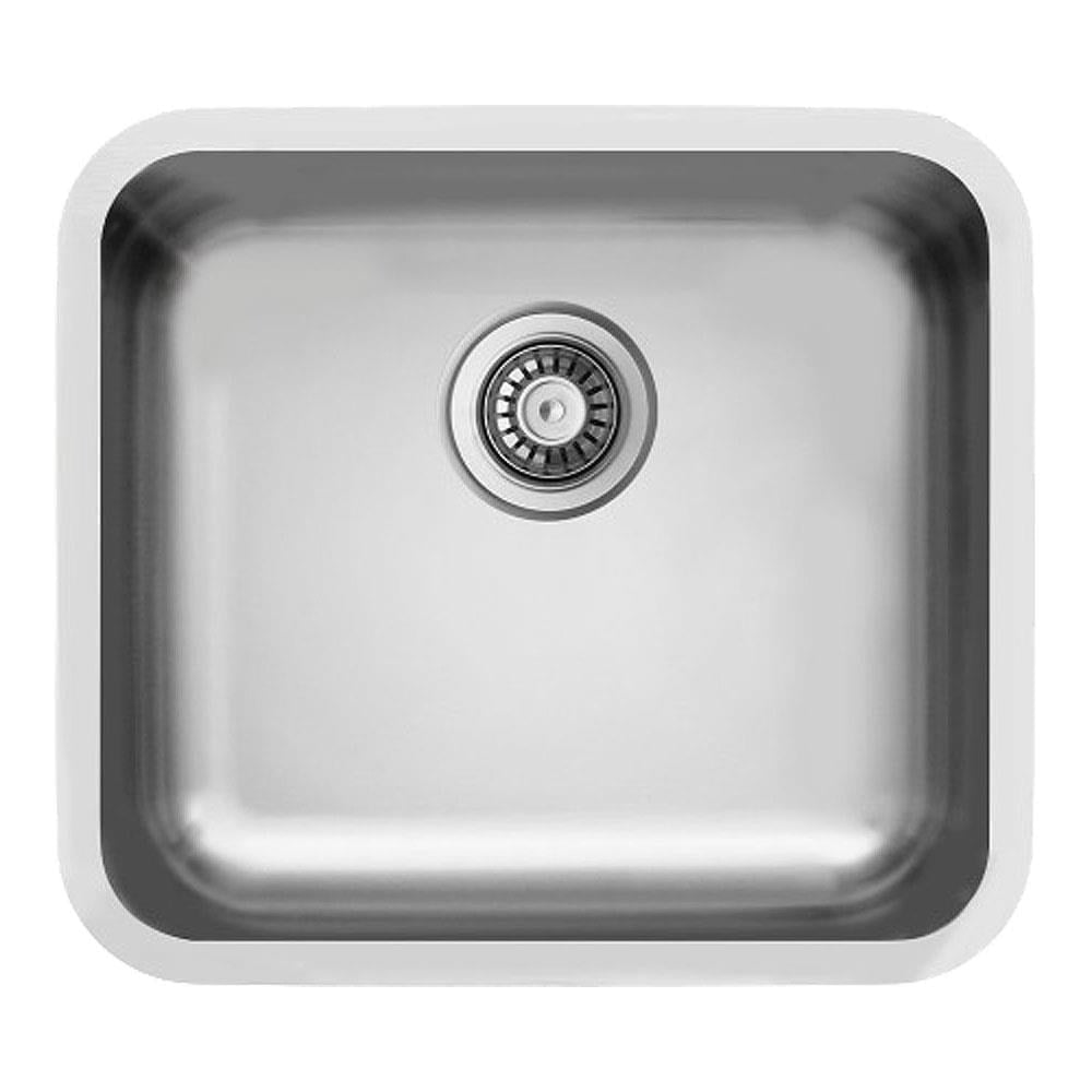 Ukinox D 450 ECO Paslanmaz Çelik Evye, Düz yüzey, Tezgah altı, 45x40cm, Taşmalıksız