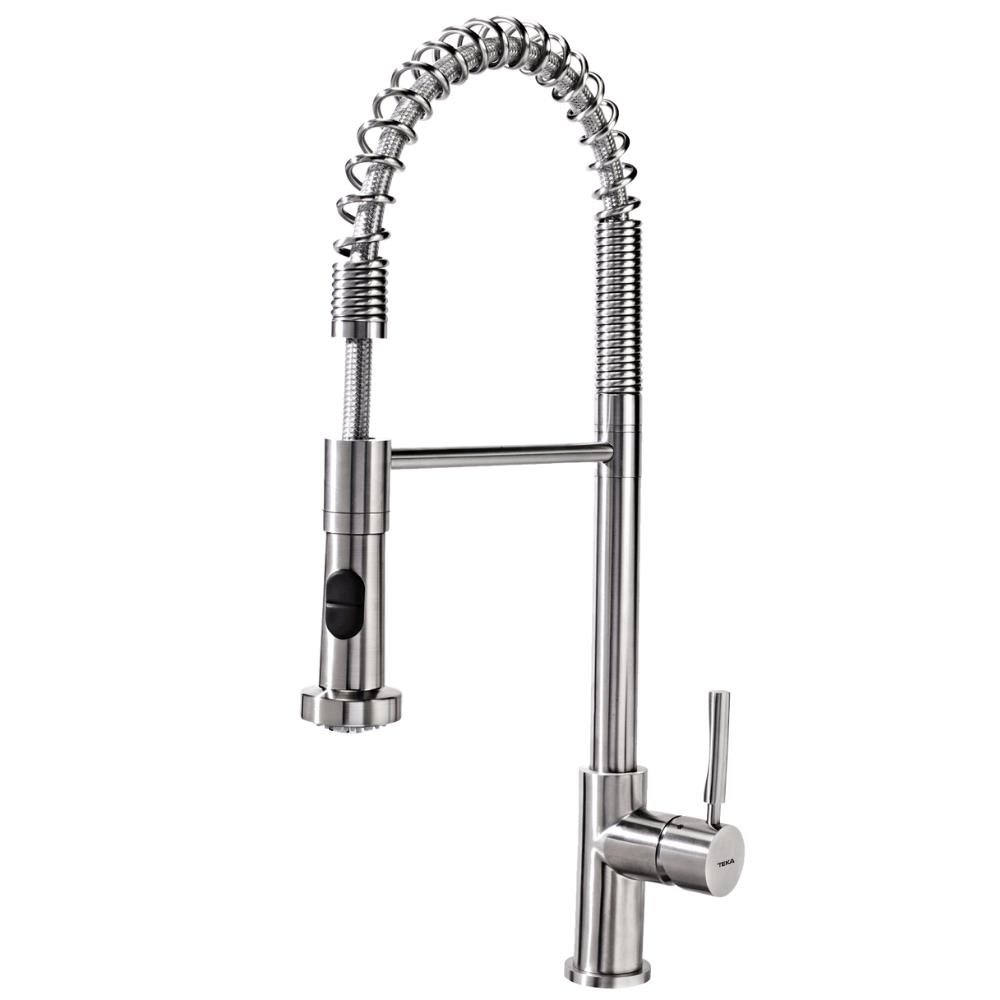 Teka INX 939 Mutfak Armatürü, Paslanmaz Çelik, Spiralli Başlık 