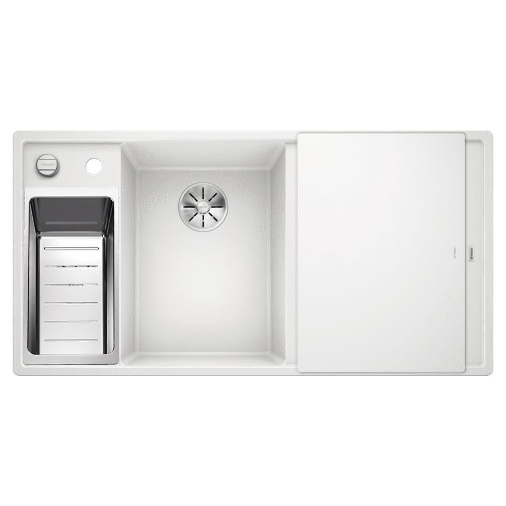 Blanco AXIA III 6 S Granit Evye, Beyaz, Sağ, Cam kesme tahtalı, 100x51 cm