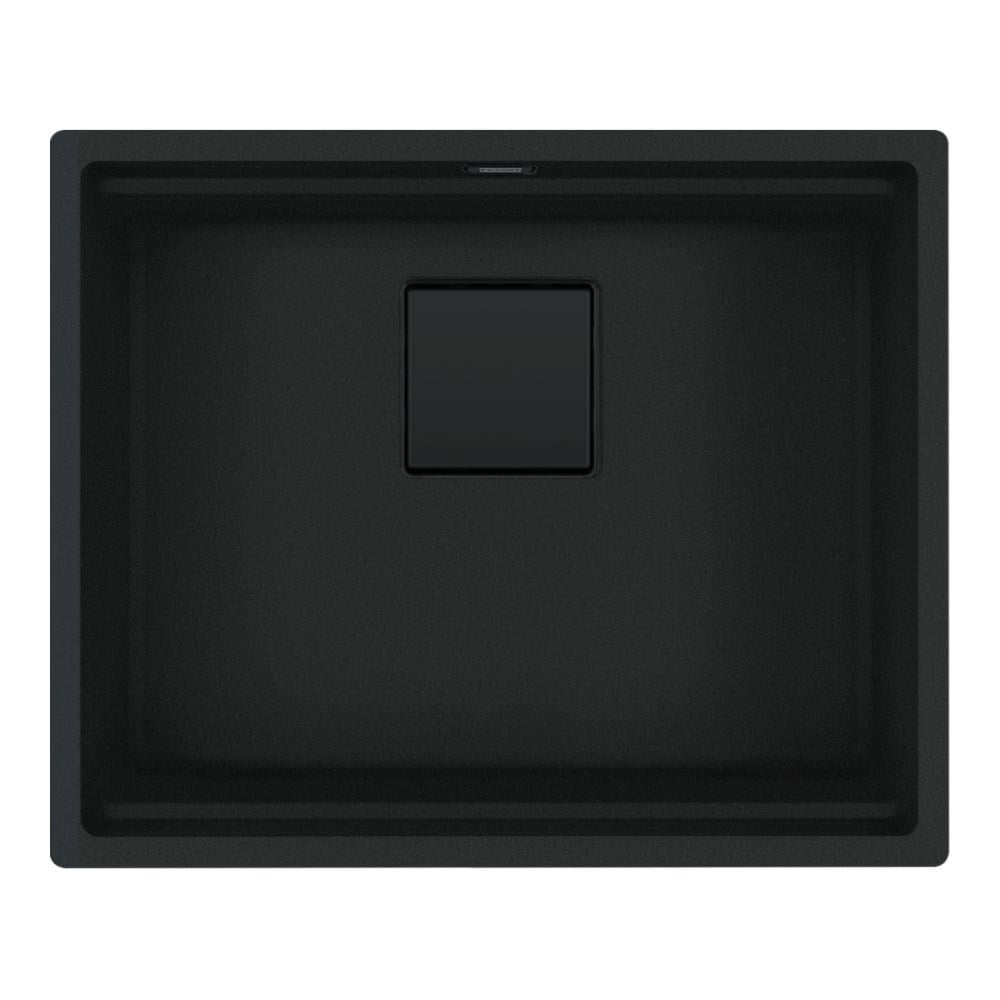 Franke Kubus 2 KNG 110-52 Granit Evye, Matt Black, Tezgah Altı, 56x46 cm