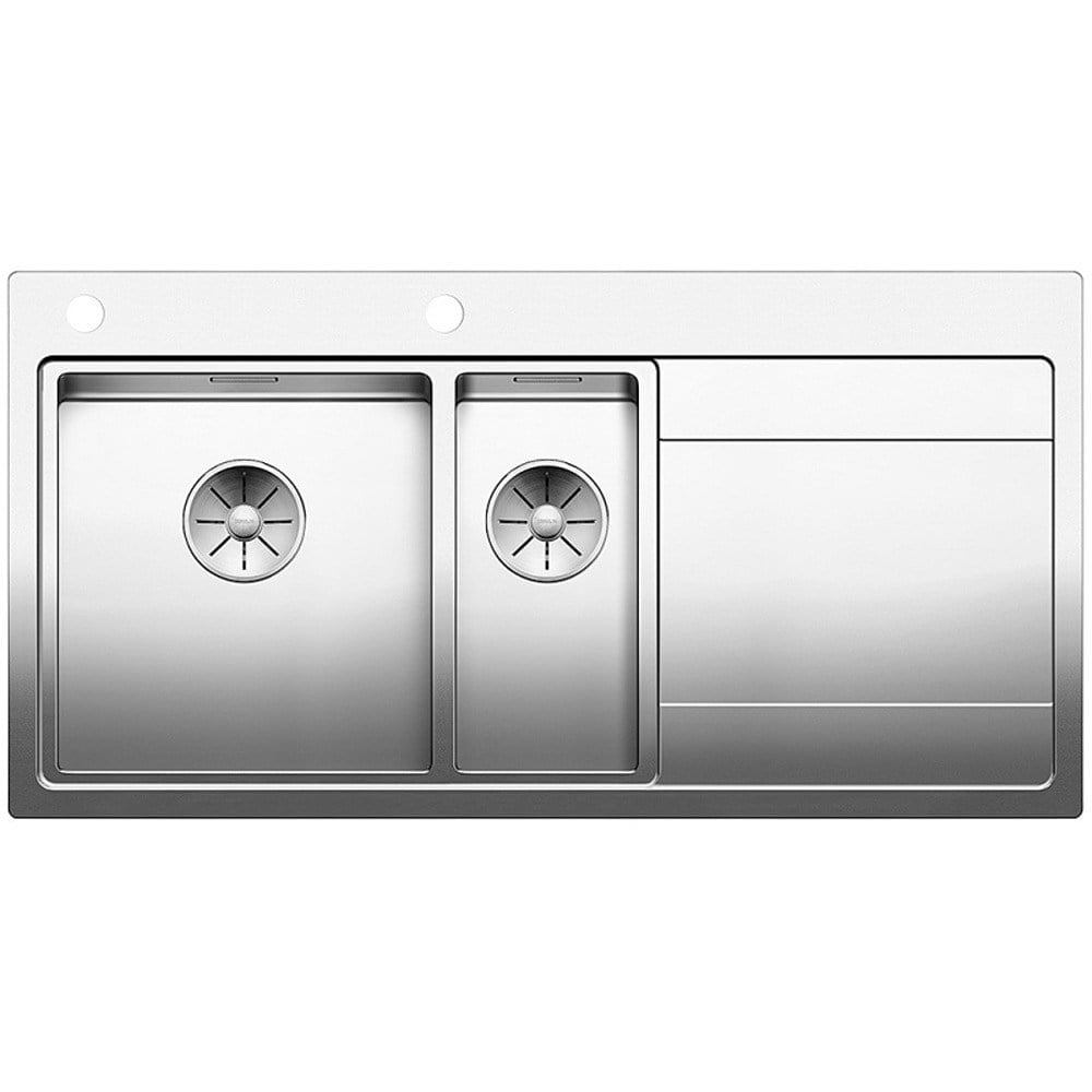 Blanco DIVON II 6 S IF Paslanmaz Çelik Evye, Sağ Damlalık, 1,5 Hazneli, 100x51 cm