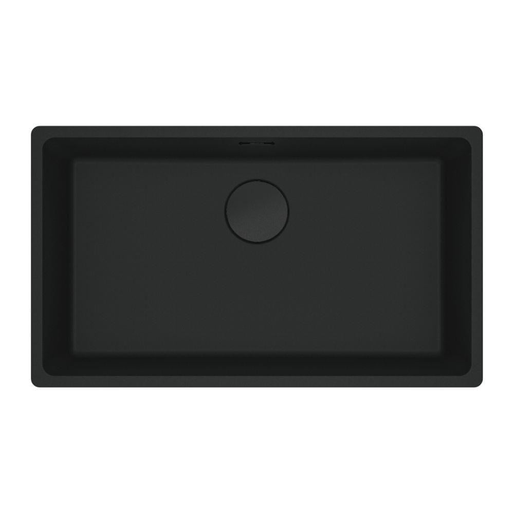 Franke Maris MRG 110-72 Granit Evye, Matt Black, Tezgah Altı, Tek Hazne, 72x40 cm