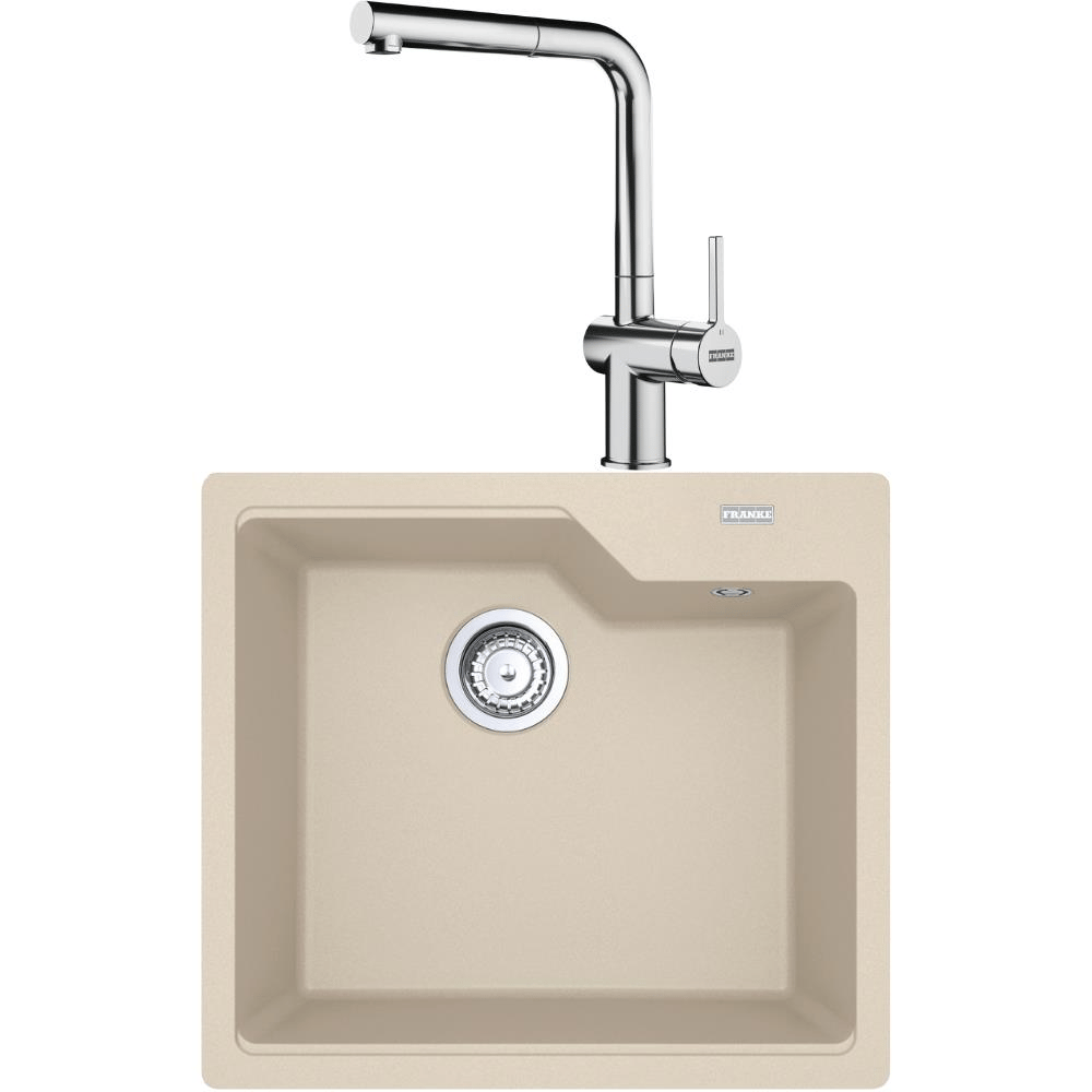 Franke UBG 610-56 Granit Avena Evye, ACTIVE PLUS DOCCIA 2.0 Spiralli, Krom Armatür