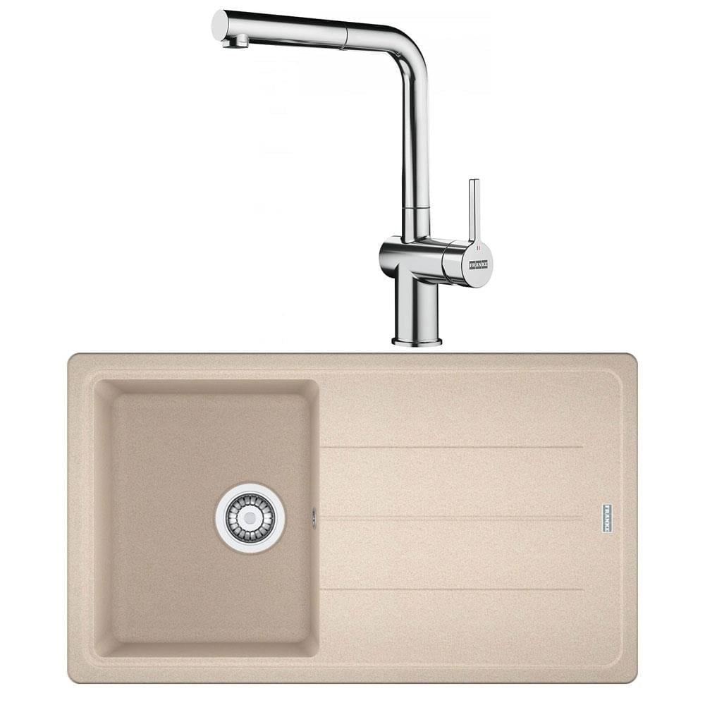 Franke BFG 611 Granit Avena Evye, Active Plus Doccia Krom Spiralli Armatür Seti