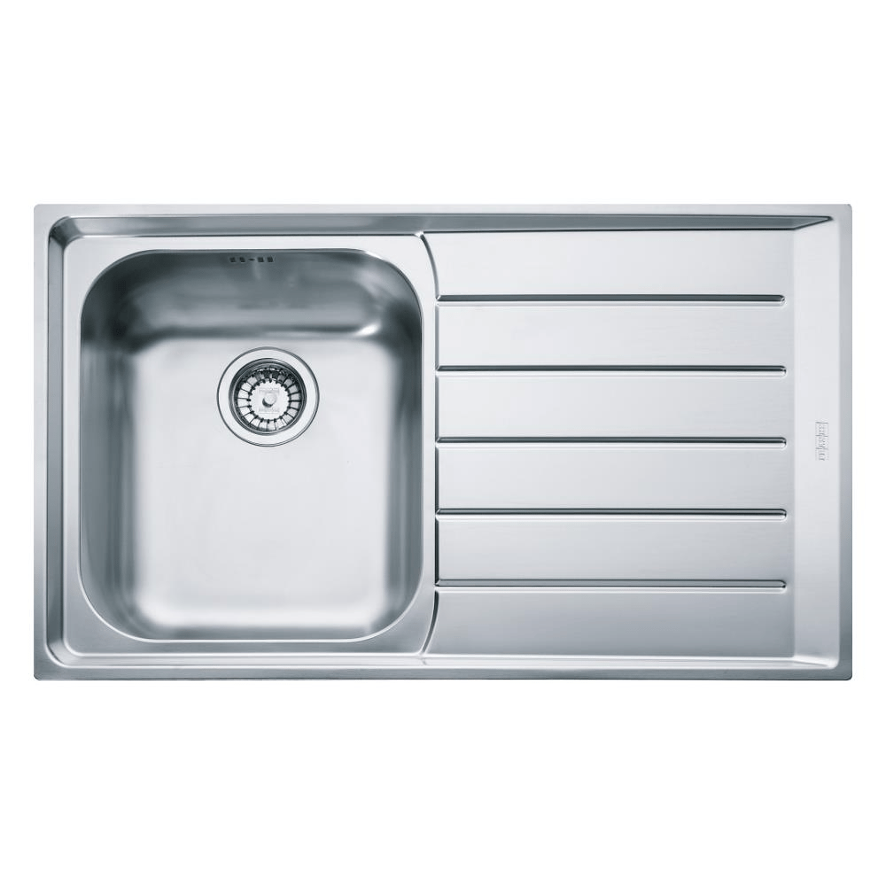 Franke NEX 211 Paslanmaz Çelik Evye, Sağ Damlalık, Tezgah Üstü, Inox Renk, 86x51 cm