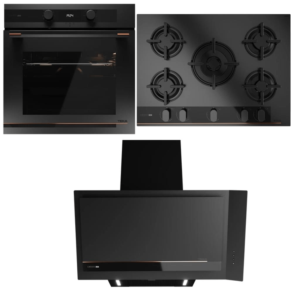 Teka HLB 85-G1 P BM Fırın, GBC 75-G1 GBC BM E5 Ocak, DVI 88-G1 EOS BM Davlumbaz, Ankastre Set