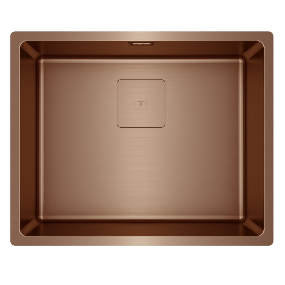 Teka FLEXLINEA RS15 50.40 Çelik Evye, Bakır Yüzey, Tezgah Üstü, Tezgah Altı, Tezgaha Sıfır, 54x44 cm