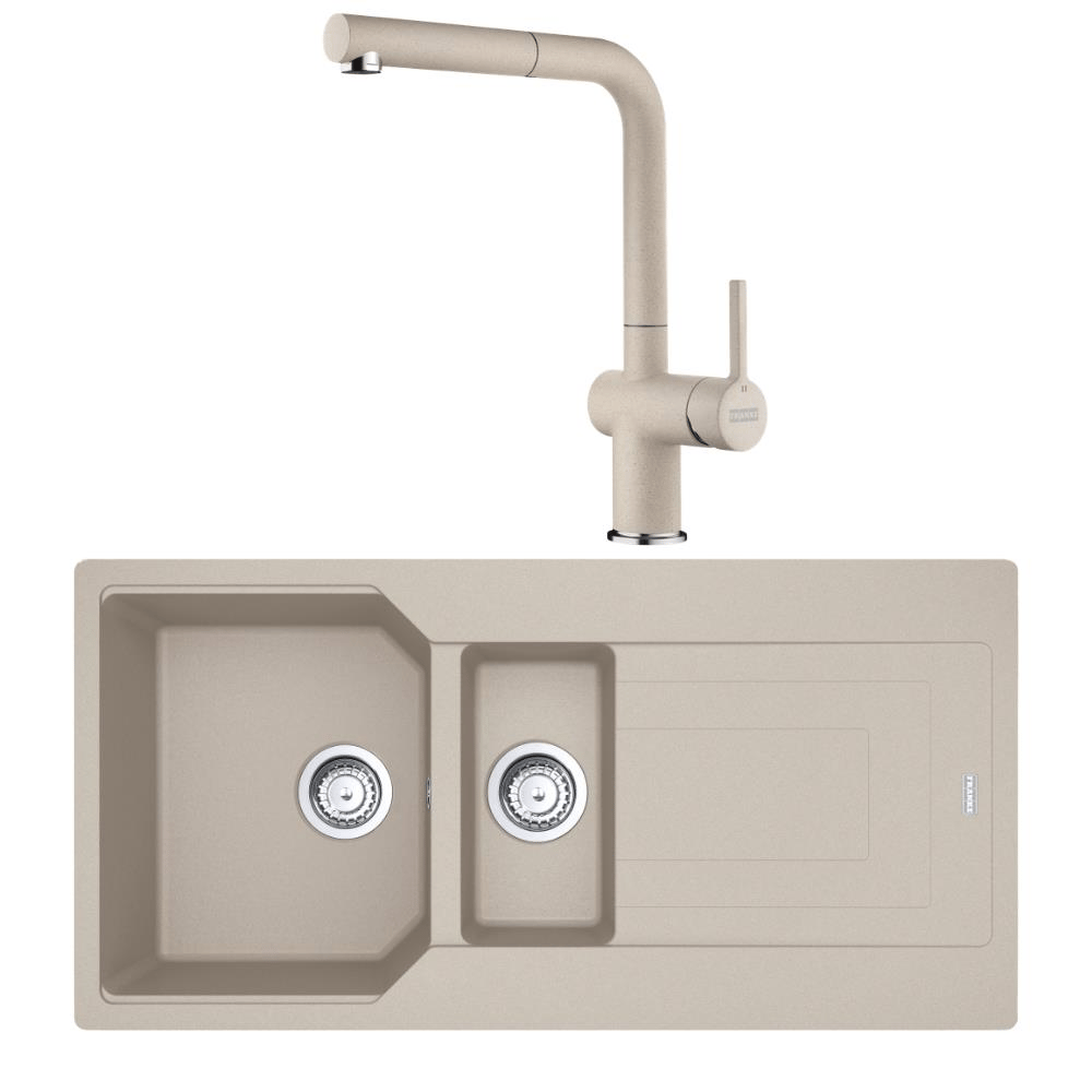 Franke Urban UBG 651-100 Granit Sahara Evye, Active Plus Doccia Sahara Armatür