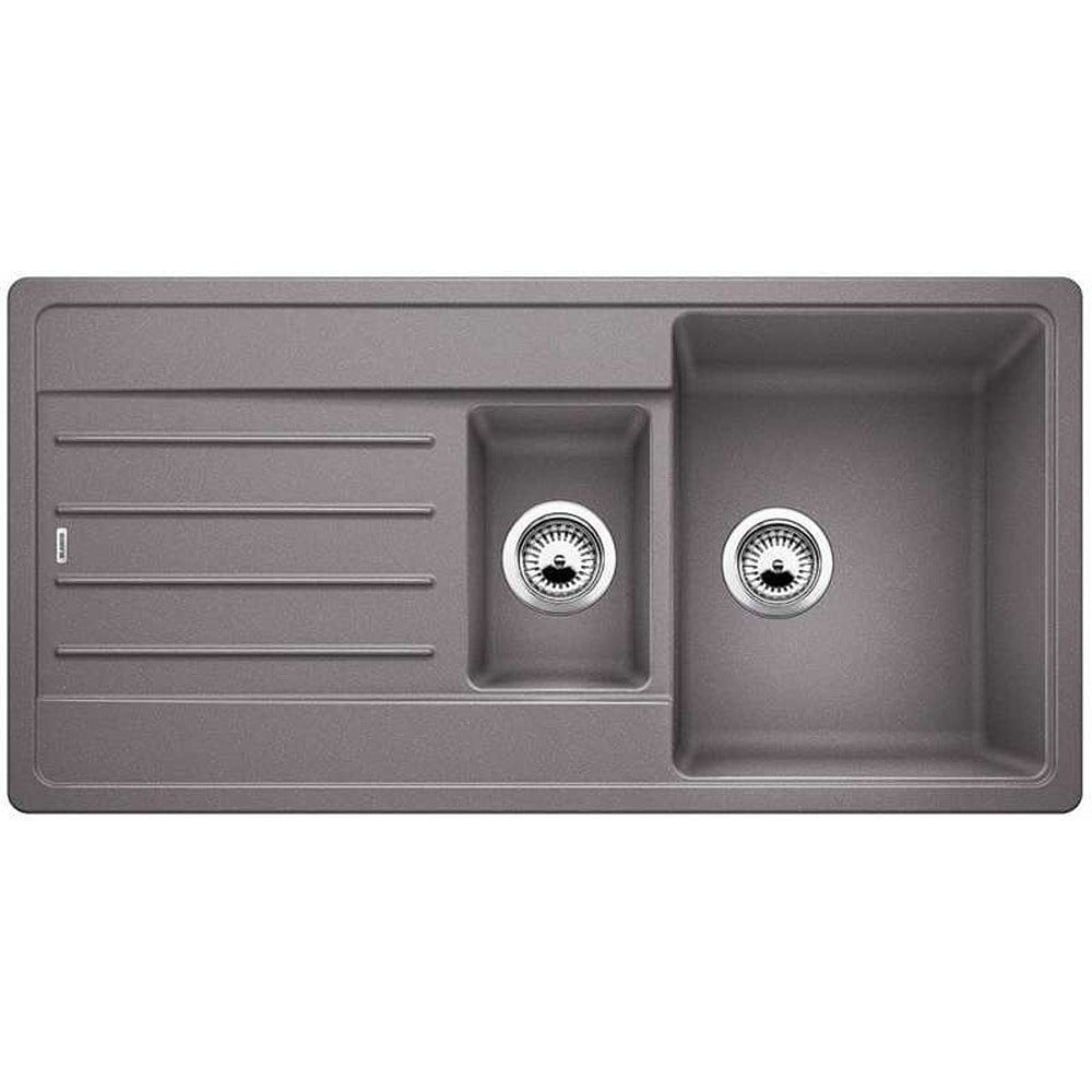 Blanco LEGRA 6 S Granit Evye, Alu Metallic, 1,5 Hazneli, Damlalıklı, 100x50 cm