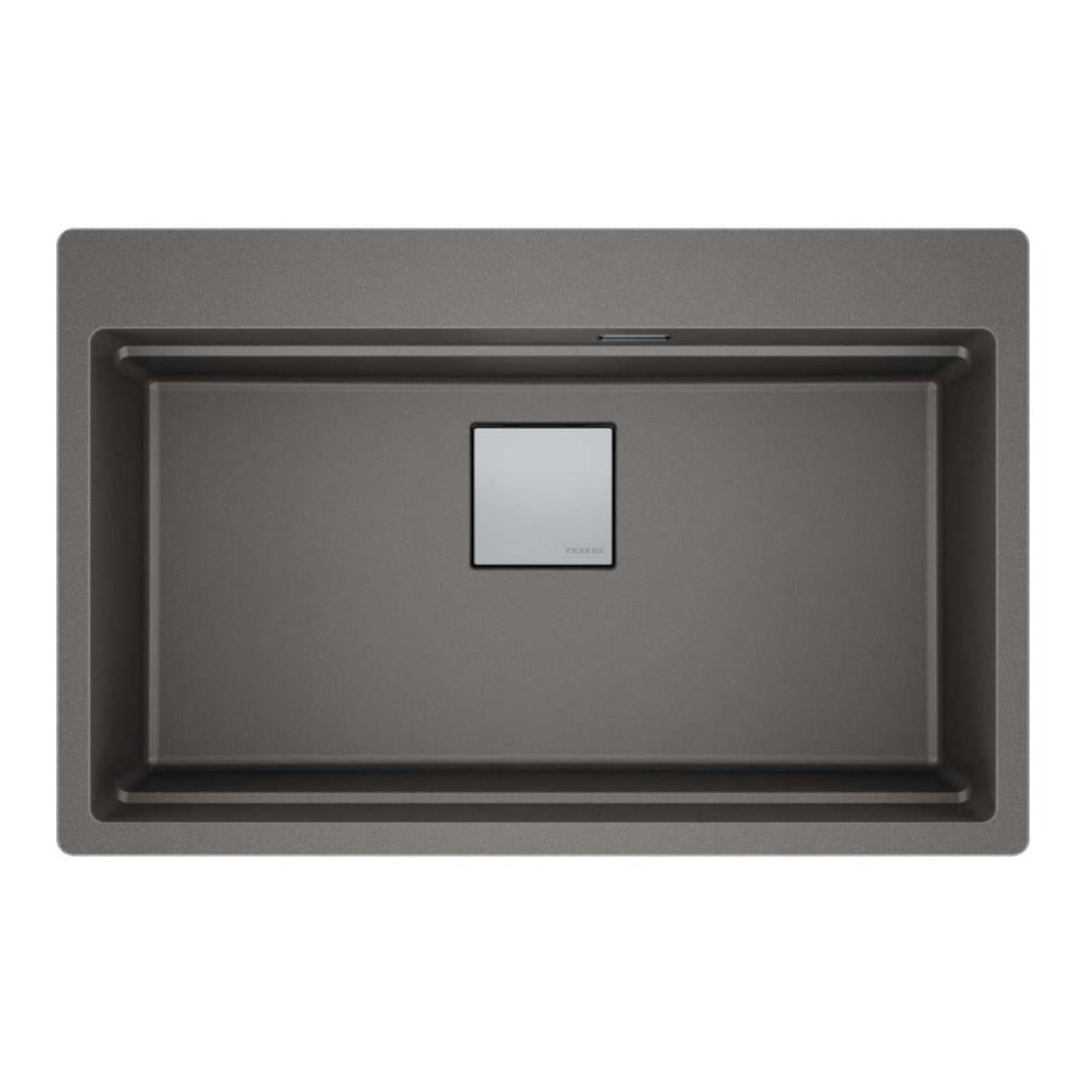 Franke KNG PRO 610-73 Granit Evye, Stone Grey Renk, Tezgah Üstü, Aksesuar Hediyeli, 79x51 cm