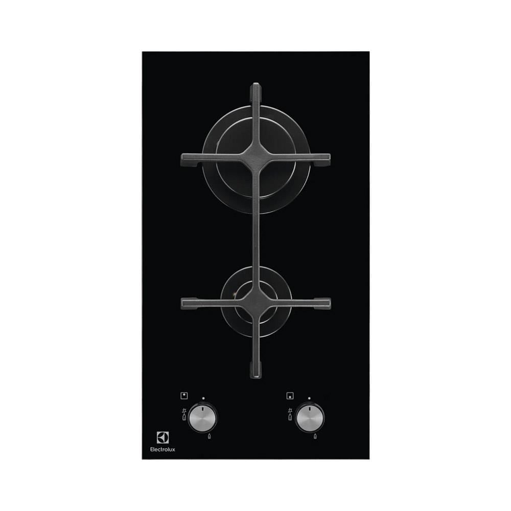 Electrolux EGC3322NVK Ankastre Domino Gazlı Cam Ocak, 30 cm, Siyah