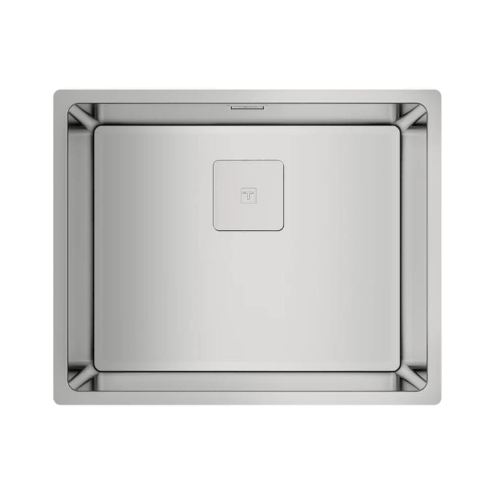 Teka FLEXLINEA RS15 50.40 Çelik Evye, Parlak Yüzey, Tezgah Üstü, Tezgaha Sıfır, Tezgah Altı, 54x44 cm