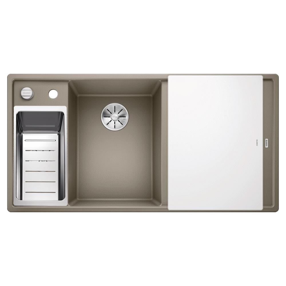 Blanco AXIA III 6 S Granit Evye, Tartufo, Sağ, Cam kesme tahtalı, 100x51 cm
