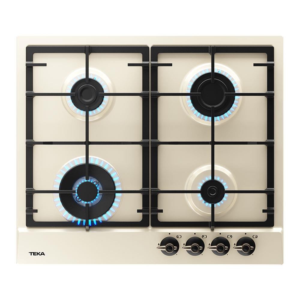 Teka GSC 64320 RBC VN Ankastre Ocak, Vanilya, Country, 60cm, 4 Göz, 1 Wok