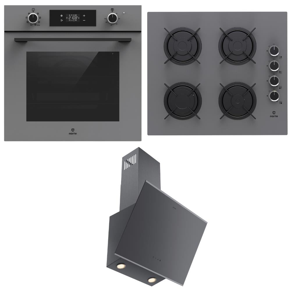 Narte Ankastre Set 6; H20060S Davlumbaz, CG20060S Ocak, OV400S Fırın