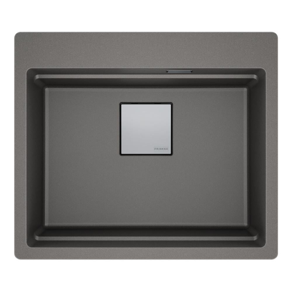 Franke KNG PRO 610-53 Granit Evye, Tezgah Üstü, Stone Grey, Aksesuar Hediyeli, 56x46 cm