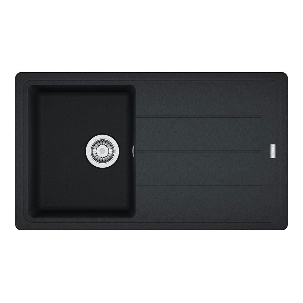 Franke BFG 611-86 Granit Evye, Nero Renk, Tezgah Üstü, Çift Yönlü Damlalık, 86x50 cm