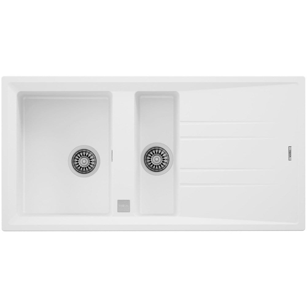 Teka STONE 60 B-TG AUTO WHITE Granit Evye, Beyaz, 100x51 cm