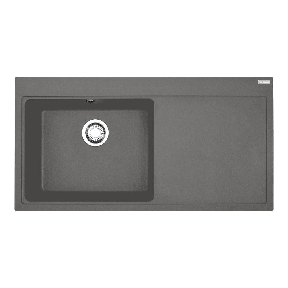 Franke MTG 611-100 Granit Evye, Stone Grey Renk, Sağ Damlalık, Tezgah Üstü, 100x51 cm