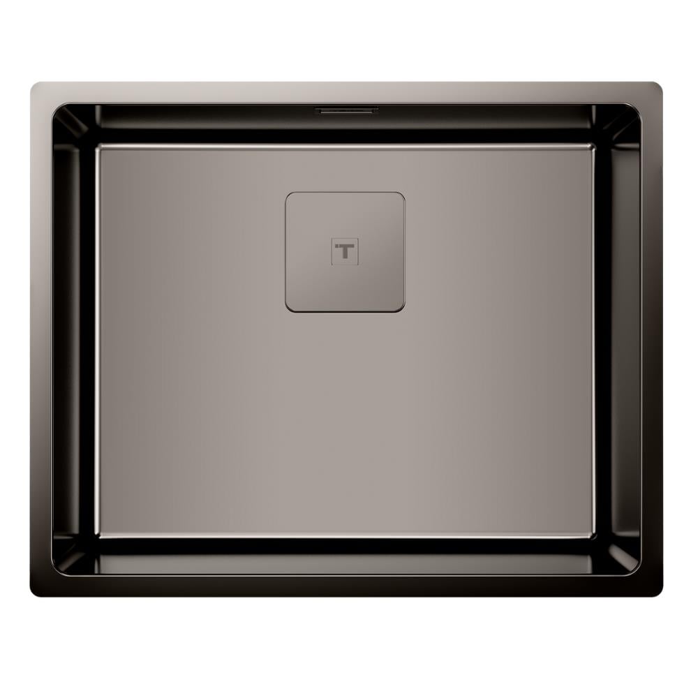 Teka FLEXLINEA RS15 50.40 Çelik Evye, Titanyum Yüzeyli, Tezgah Üstü, Tezgah Altı, Tezgaha Sıfır, 54x44 cm