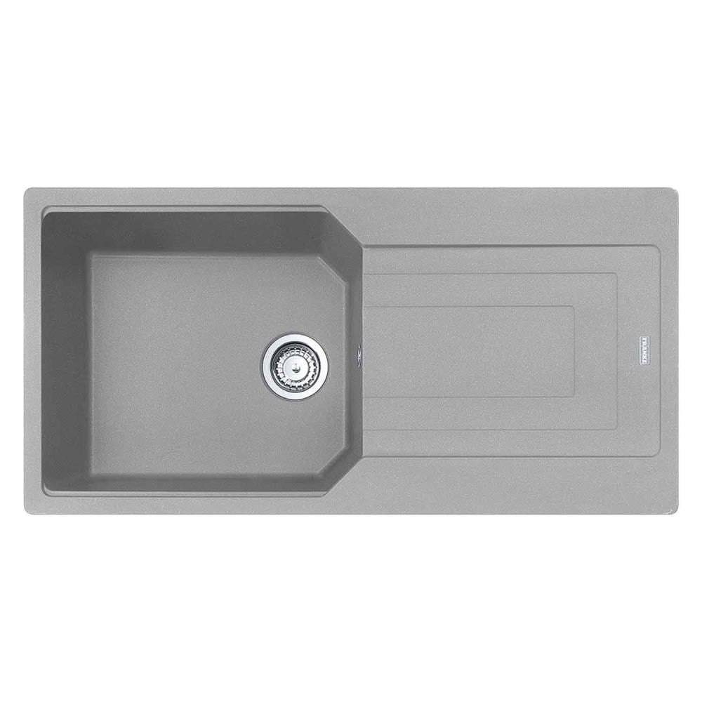 Franke UBG 611-100 Granit Evye, Stone Grey Renk, Tezgah Üstü, Çift Yönlü Damlalık, 100x50 cm