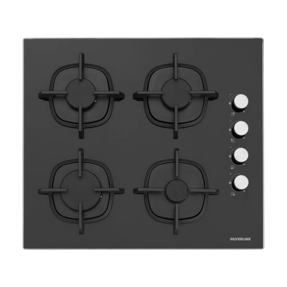 Silverline CS5700E6 Ankastre Cam Ocak, Siyah Renk, 60 cm