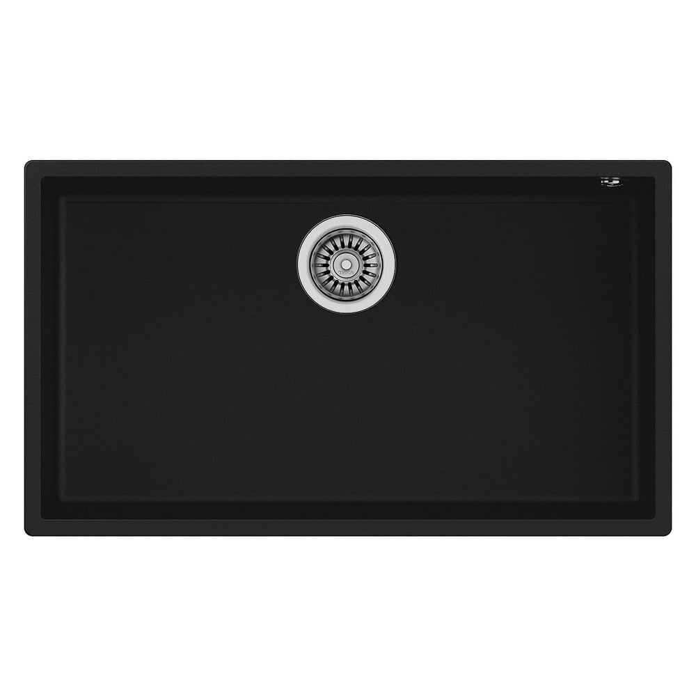 Teka SQUARE 72.40 TG BLACK Granit Evye, Tezgah Altı, 76x44 cm