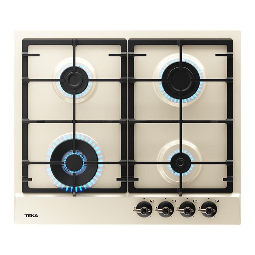 Teka GSC 64320 RBC VN Ankastre Ocak, Vanilya, Country, 60cm, 4 Göz, 1 Wok