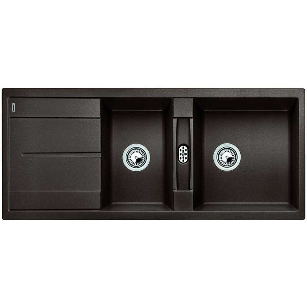 Blanco METRA 8 S Granit Evye, Kahve, 1,5 Hazne, Damlalıklı, 116x50 cm