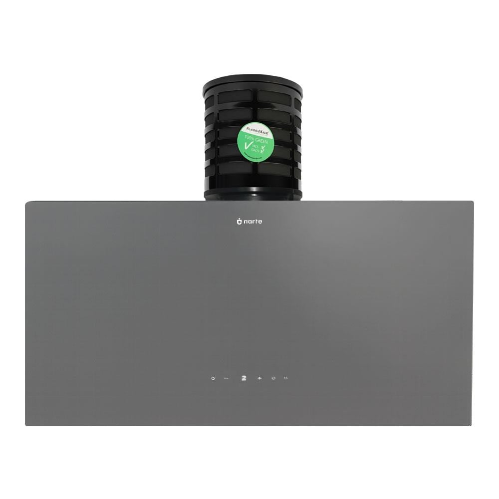 Narte H30090S Davlumbaz, PlasmaMade Hava Temizleme Filtreli, Gri, 90cm