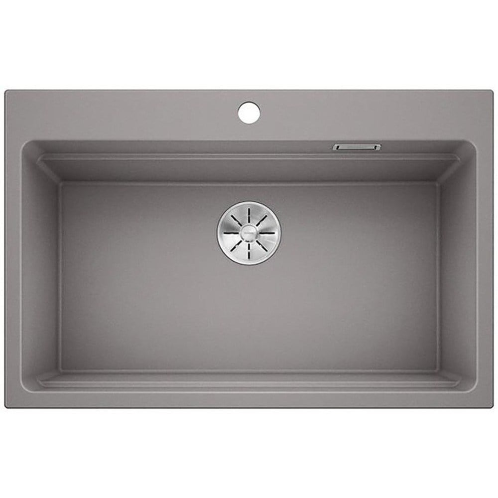 Blanco ETAGON 8 Granit Evye, Alu Metallic, Tezgah üstü, 78x51 cm, Aksesuar hediyeli