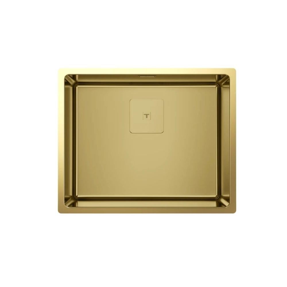 Teka FLEXLINEA RS15 50.40 BRASS, Paslanmaz Çelik Mutfak Evyesi, Pirinç Renk, Tezgah Altı, 50x40 cm