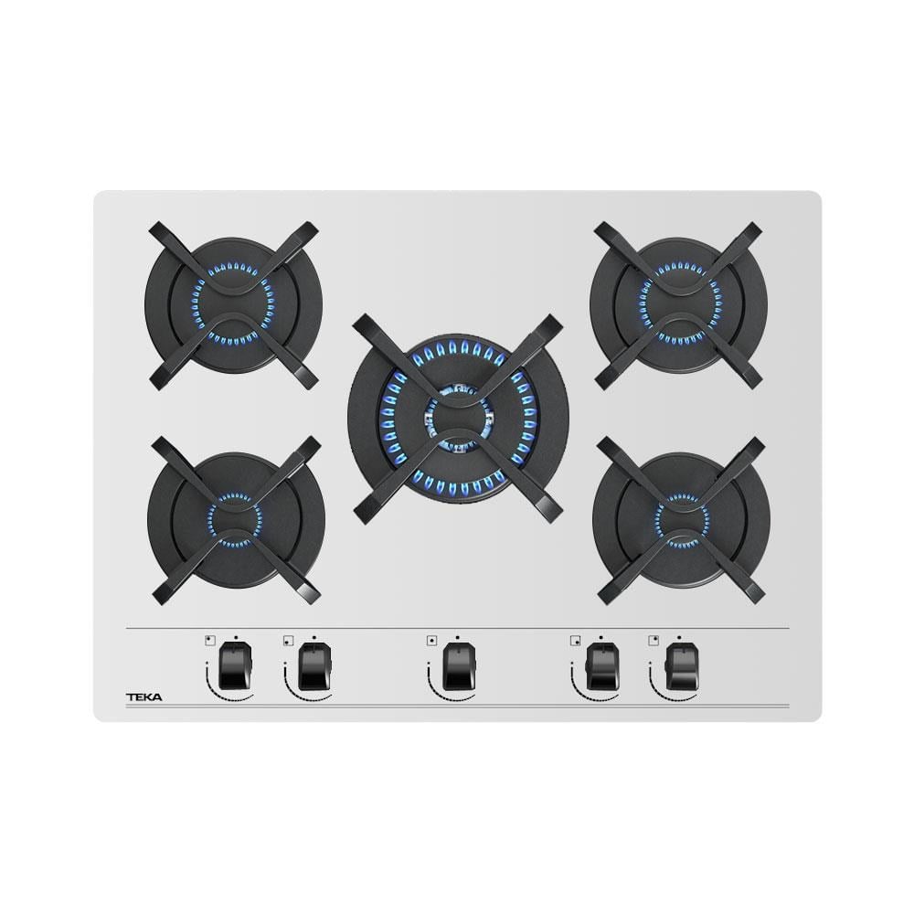 Teka GBC 75030 KBC WH Ankastre Ocak, Beyaz cam, 70 cm