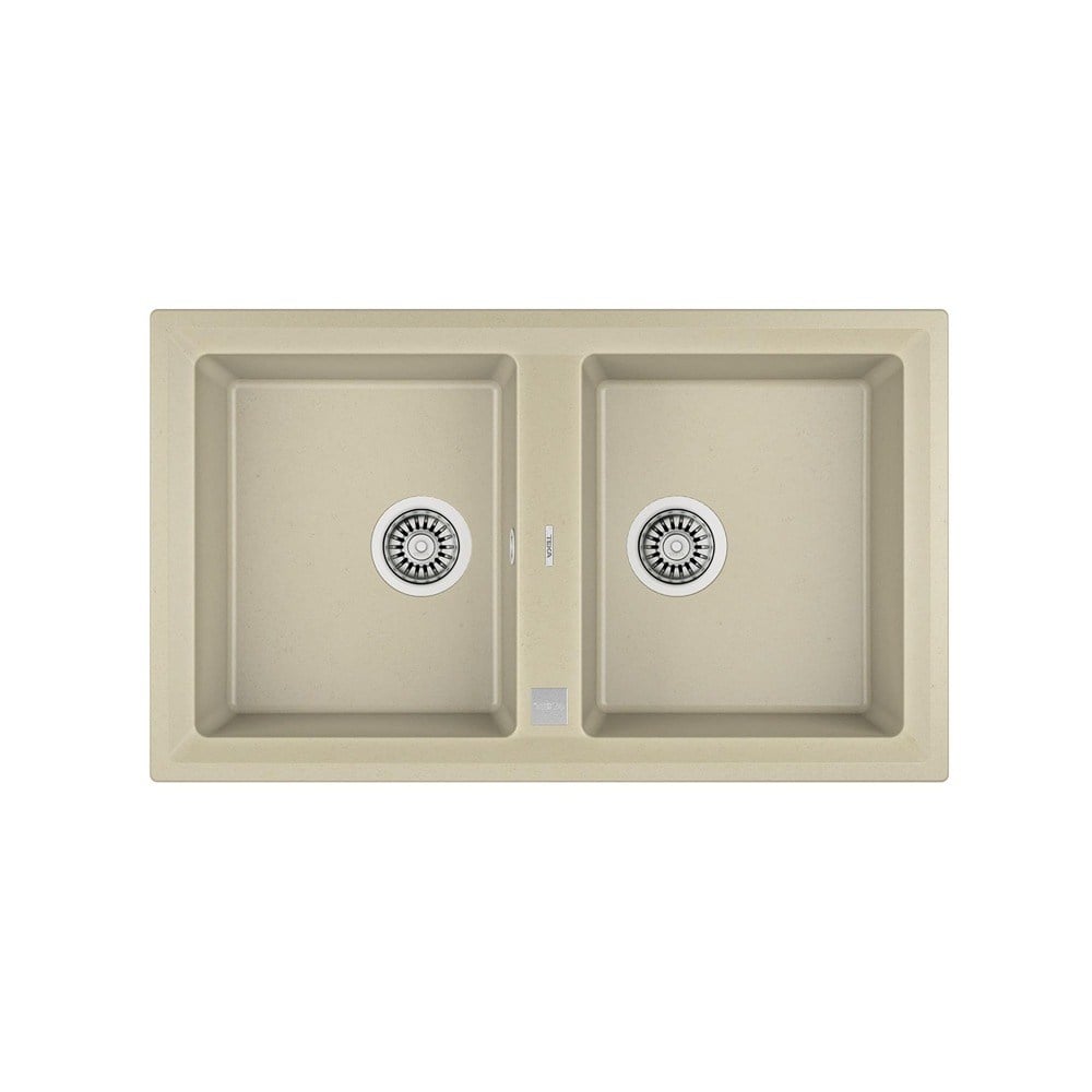 Teka STONE 90 B-TG AUTO TOPASBEIGE Granit Evye, 2 Gözlü, 86x51 CM